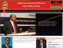Tablet Screenshot of malawi-india.org